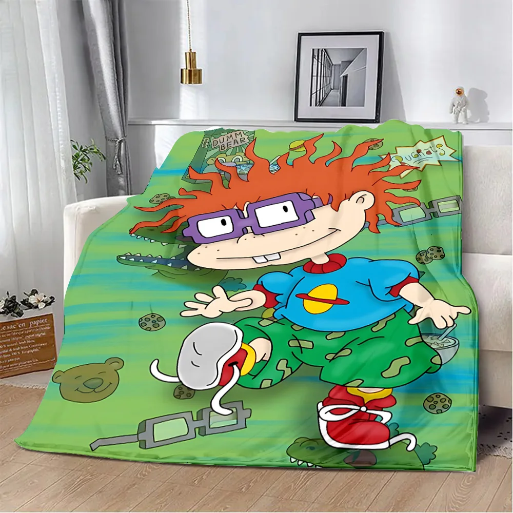 Cartoon Funny R-Rugrats Printed Blanket Picnic Blankets Warm Blanket Soft and Comfortable Blanket Home Travel Birthday Gift 6