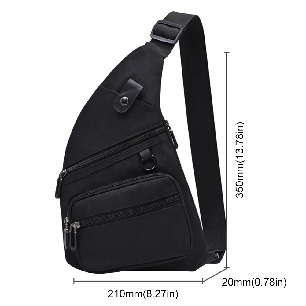 Casual Small Waist Bag Anti Theft Fanny Pack Large Capacity Travel Crossbody Bags Waterproof Shoulder Bag Multi-pocket Chest Bag