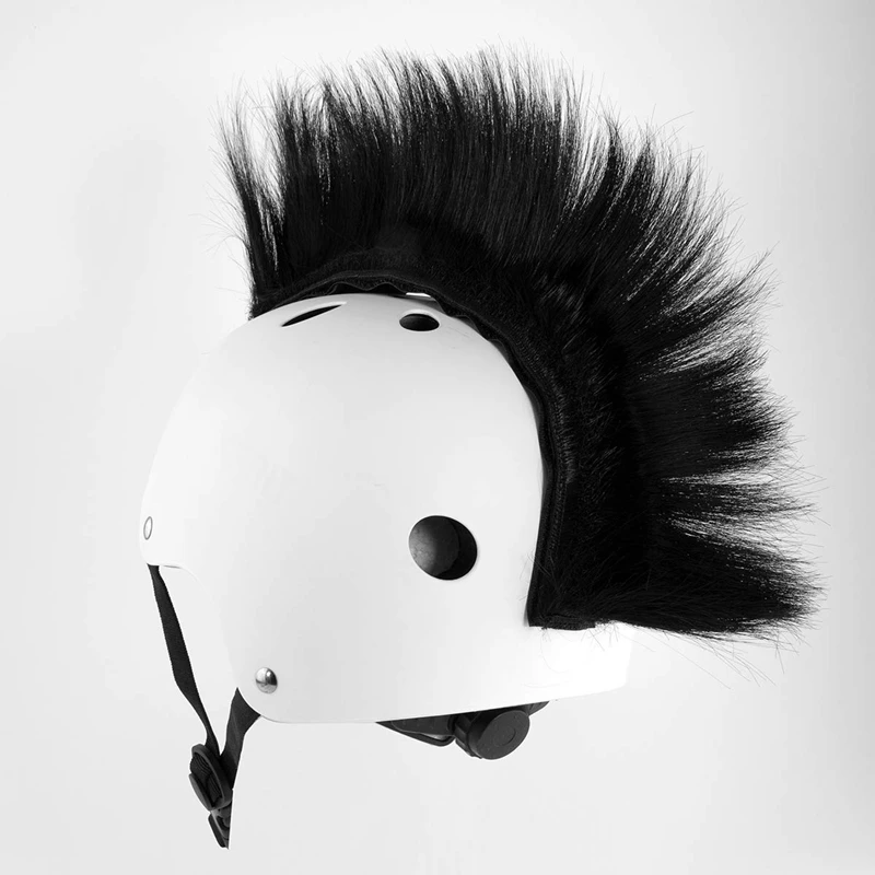 Mohawk Warhawk 가발 액세서리, 자전거용 접착식 스틱 헬멧, 거의 오토바이 헬멧 스틱, 재사용 가능한 디자인