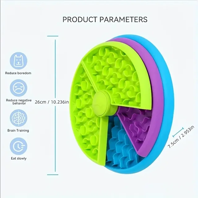 Pet supplies Slow food bowl anti choking cat bowl dog basin puzzle feeder healthy pet rotating game board 4