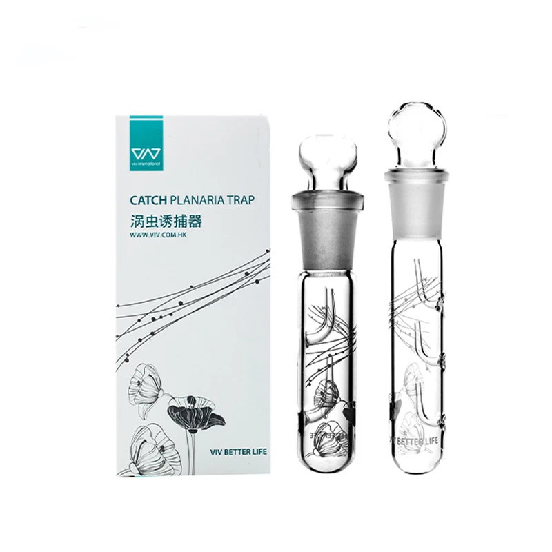 

VIV Glass Planaria Catch Pen Shrimp Tank Fish Trap Plant Aquarium Height 11cm 14cm Cleaning Tools Accessories