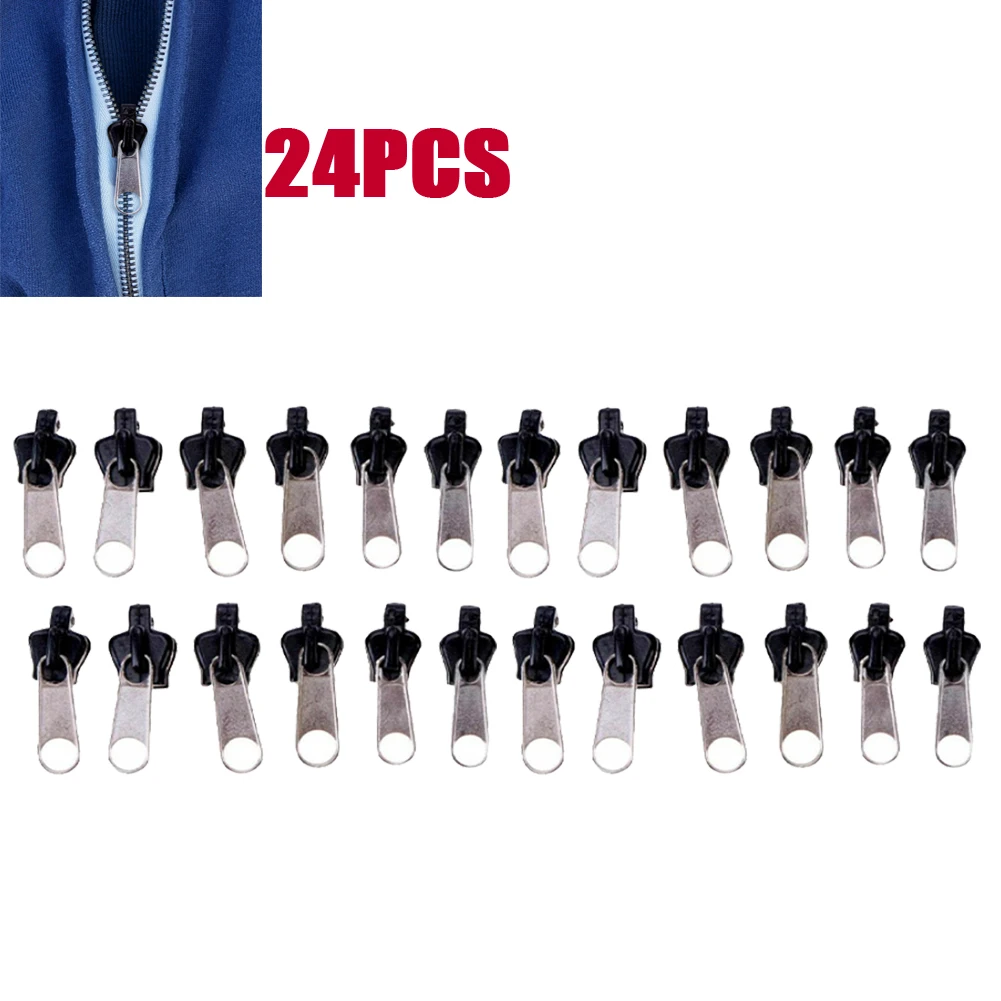 24PCS Black Silver