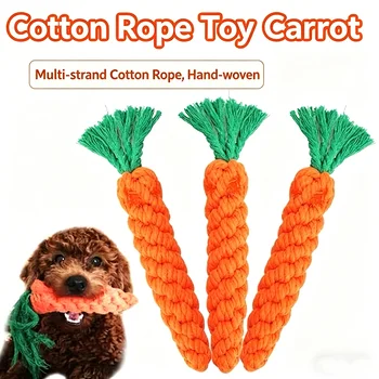 Carrot Cotton Rope Dog Toy 1
