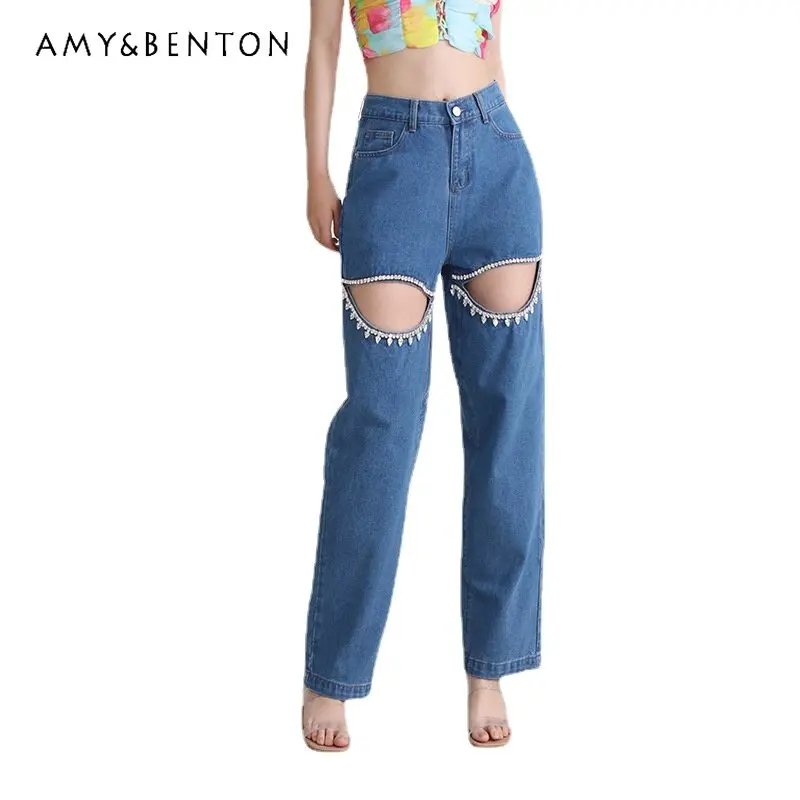 high-waist-baggy-jeans-for-ladies-2023-new-diamond-beaded-hollow-jeans-loose-straight-trousers-long-denim-wide-leg-pants-women