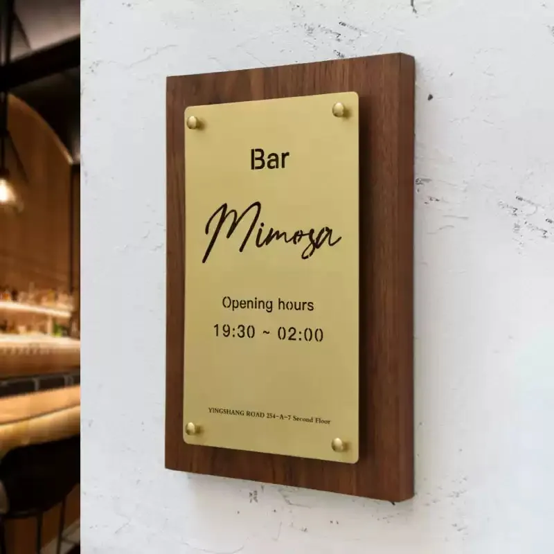Vintage coffee shop, Western restaurant, illuminated signage, wooden shop, doorplate, signage