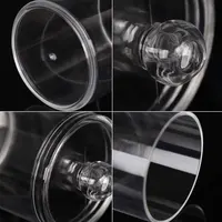 3pcs Makeup Cotton Swab Box Jar Ball Pad Clear Round Stackable Storage Holder Multi Purpose Lipstick Bathroom Storage Supplies 2