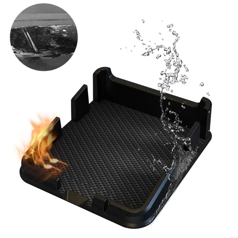 M4YB Car Dashboard AntiSlip Rubber Pad,4.3'' by 4.7'' Universal NonSlip Car Silicone Dashboard Sticky Adhesive Mat