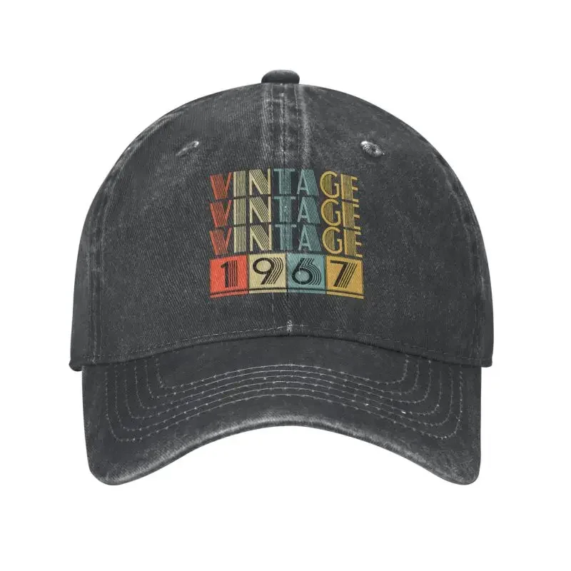 

Custom Cotton Retro 1967 Vintage 56Thyears Old 1967 Baseball Cap for Men Women Adjustable Birthday Gift Dad Hat Streetwear