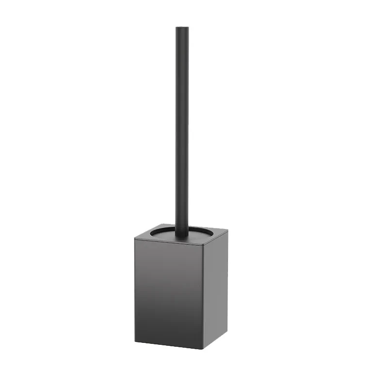 Toilet Brush Holder Wall Mounted Bathroom Cleaning Brush Toilet Brushes For Cleaning Storage Space Aluminum