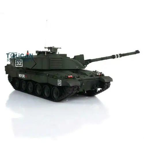 Toys Heng Long 1/16 Dark Green 7.0 Challenger II RC Tank 3908 Radio Control Vehicle Cars Metal Tracks W/ Rubbers for Boy TH17752 5