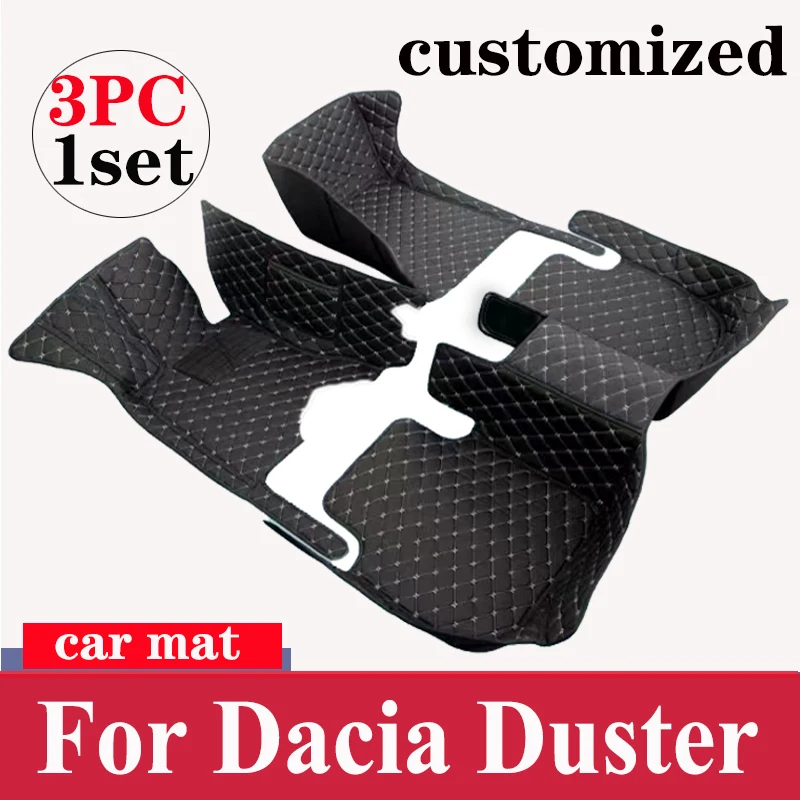 Custom Made Leather Car Floor Mats For Dacia Duster 2010 2011 2012 2013 2014 2015 2017 Carpets