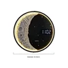 Modern Moon Wall Lamp Creative Home Decor with Clock Room Decoration Hanging Decorations Simple Bedroom Bedside Atmosphere Lamp 6