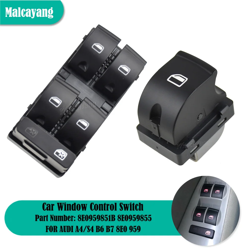 Car Styling Per Audi A4 / A4 Avant/ A4 Quattro S4 Avant 4.2L Rs4 Electric Powert Master Window Switch Button Muslimah