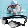 Swimming Goggles For Adult Men And Women High-Definition Waterproof And Anti Fog Electroplating Large Frame Swimming Goggle T6D3 2
