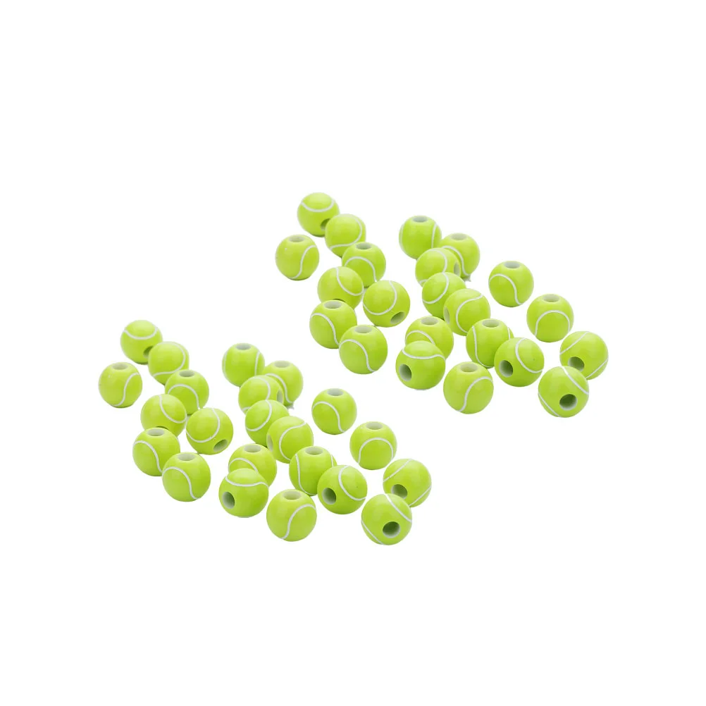 

100 Pcs Handmade Decorations DIY Tennis Beads Scattered Friend Gift Accessories for Jewelry Acrylic Gifts