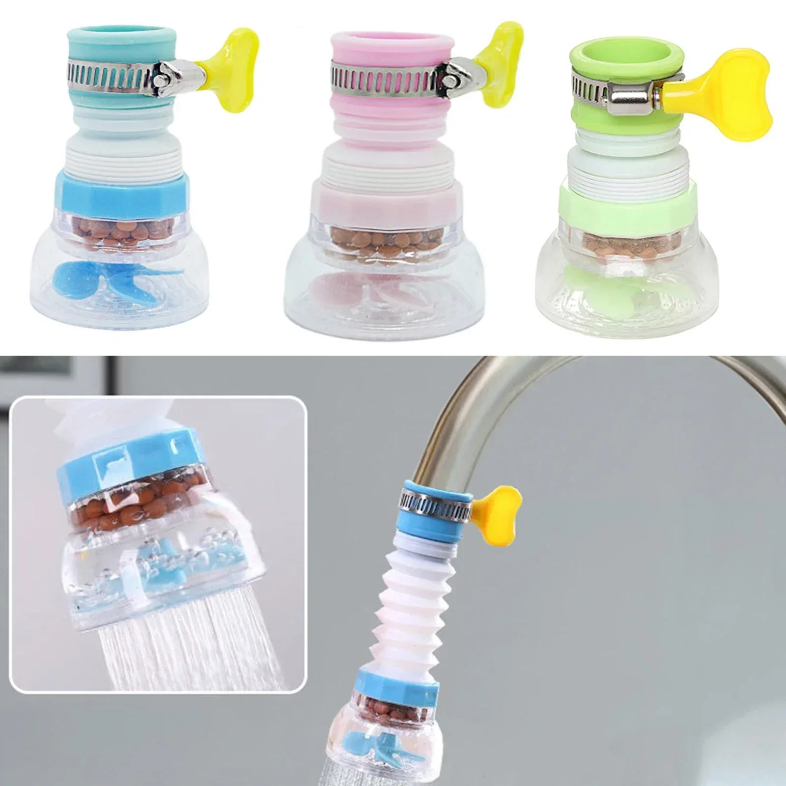 Kitchen Sink Faucet Extenders Tap Home Nozzle For Faucet Water Purifier Tap Sink Filter Saving Filter Water Bathroom Accessories