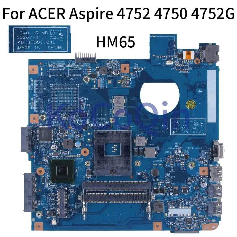 Teste da Placa-mãe do Portátil para Acer Aspire 4752 4750 4752g 4752g 102674 Mbv420100 Hm65 Pga 989 Ddr3 Je40 48.4iq01.041 - Imagem 6
