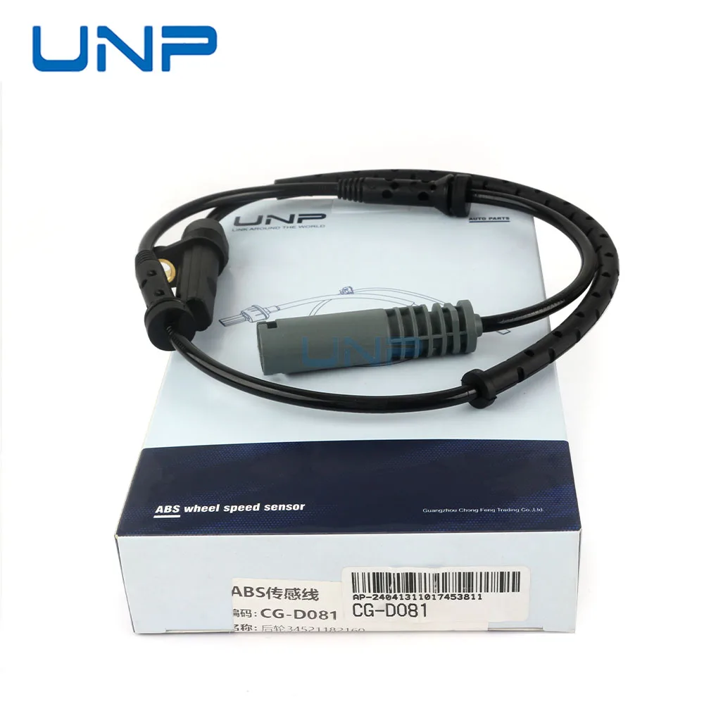 34521182160 Rear Left and Right ABS Wheel Speed Sensor for BMW 5 E39 E12 E28 E34 520I 523I 528I 535I 540I, 1977-2003