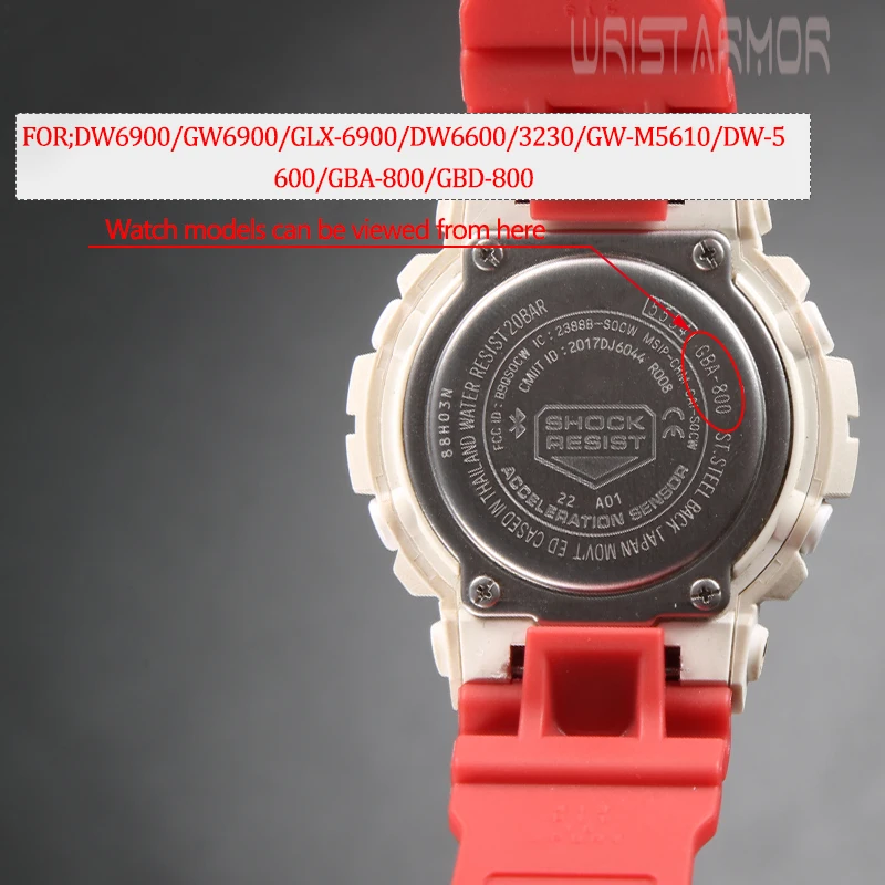 Watch Strap Gbd 800 Strap Resin Strap For Casio DW9052 DW6900 GBD