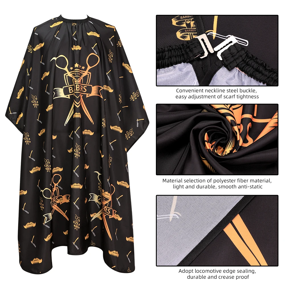 Salon Hair Cutting Cape Pro Barber Hairdressing Hairdresser Cloth Gown Apron Haircut Barbershop Tool 4