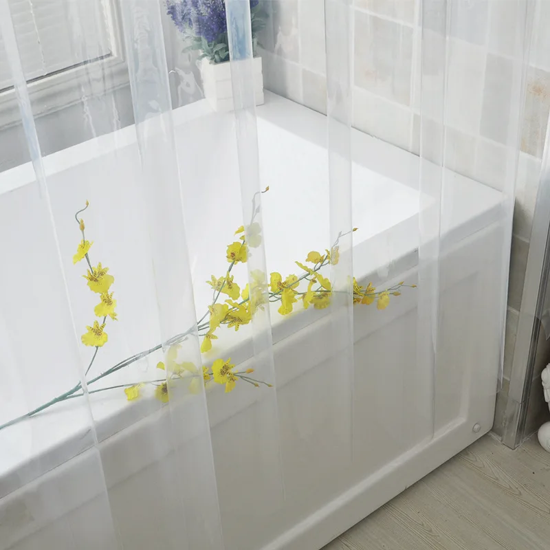 

Waterproof Partition Curtains Eva Shower Curtain Home Bath Decor Bathroom 3d Transparent Mildew Proofing Products Merchandises