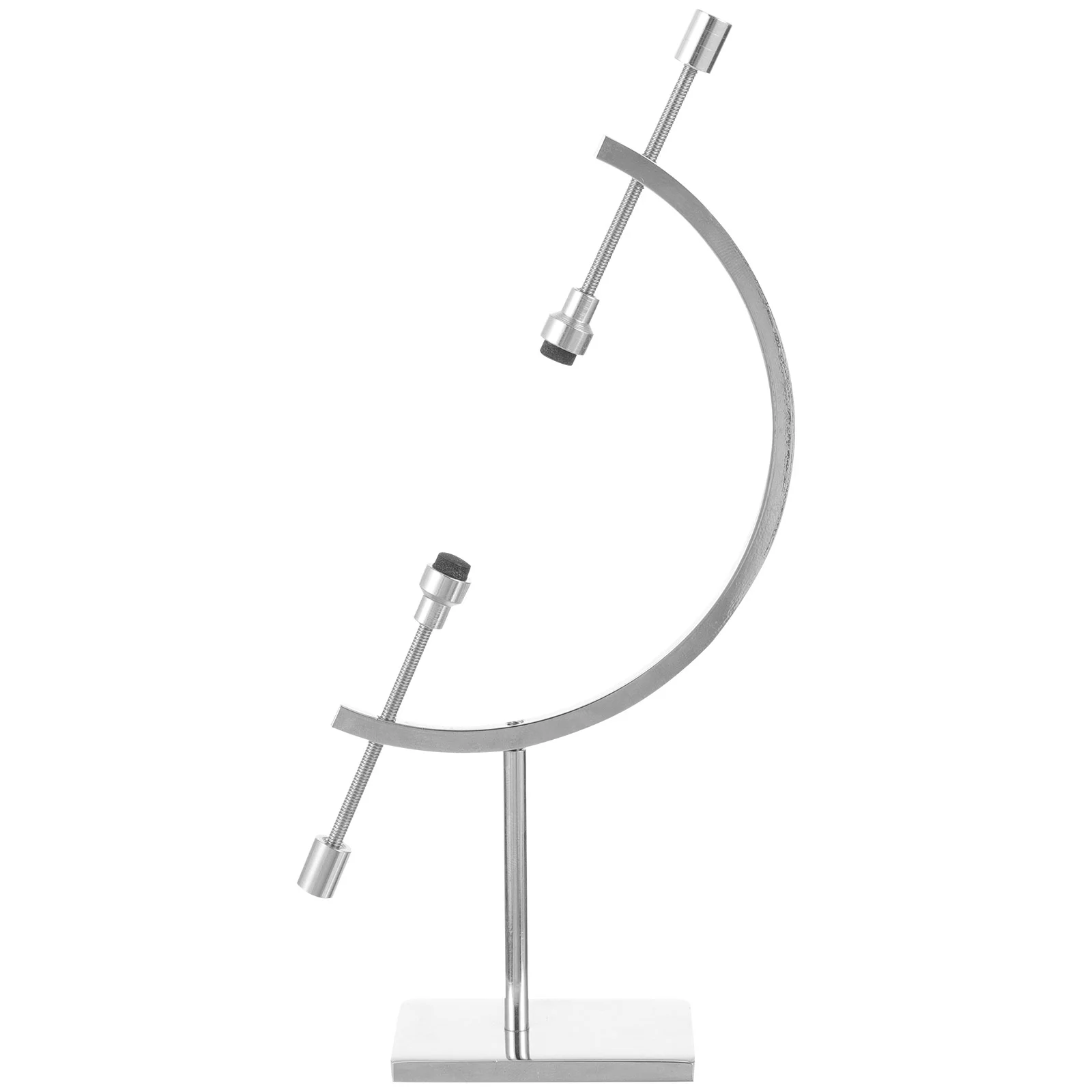 

Adjustable Metal Sphere Holder Stand for Displaying Crystals, Glass Globes, and Minerals
