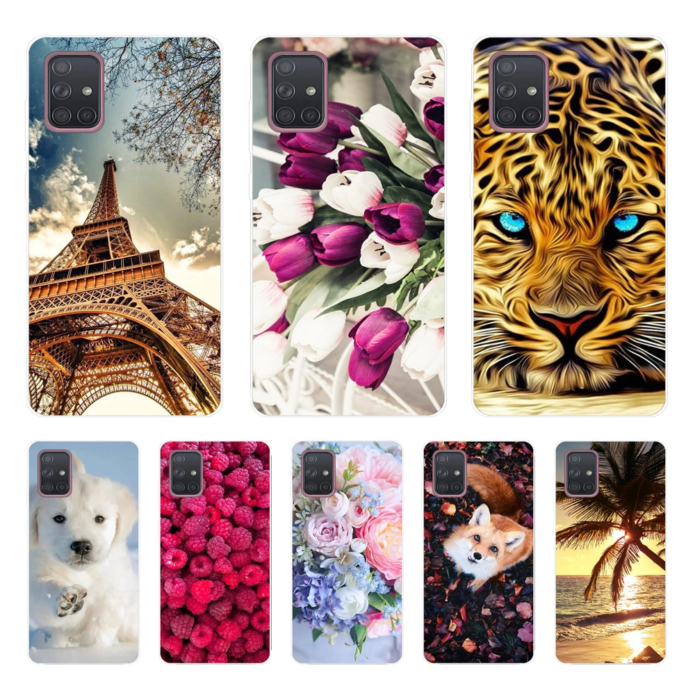 For Samsung A51 Case Galaxy A71 Case Silicone Tpu Soft Phone Case For Samsung A71 A51 A515F A717F A 51 A71 Cover Funda Coque Bag