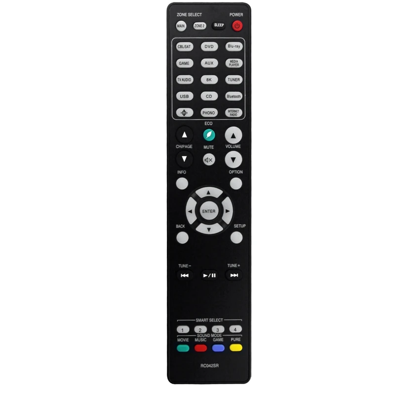 Rc042Sr Telecomando Nero Per Ricevitori Av Marantz 4K Uhd Ultra Hd Telecomando Sr6015 Nr1711 Sr5015 Dab Sr5015Om