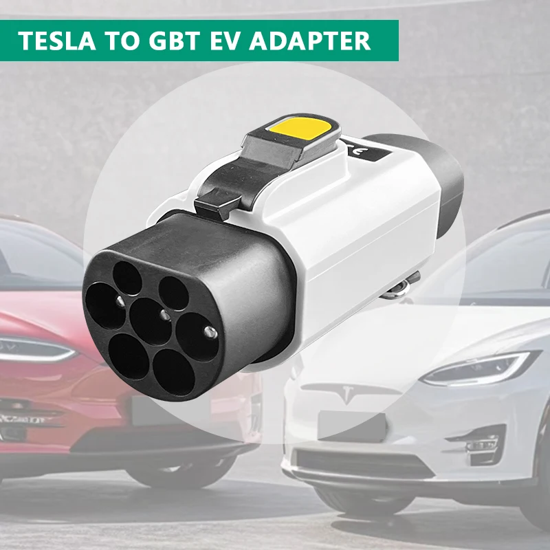Ev Charging Adapter For Tesla charging station Tesl a to GBT Electric Car 250V EV Charger 32A 7KW NACS To GBT With Anti-theft lock Adapter BYD