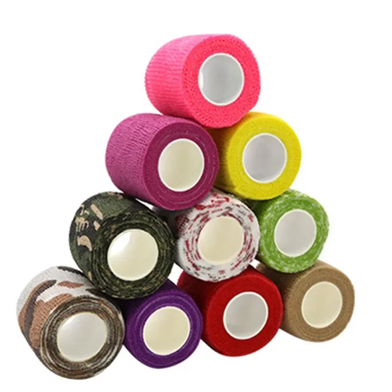 

1 рулон, 2,5/5 см * 4,8 м, эластичная повязка, самоклеящаяся, дышащая, эластичная повязка для фиксации пальцев, запястий и ног, фитнеса