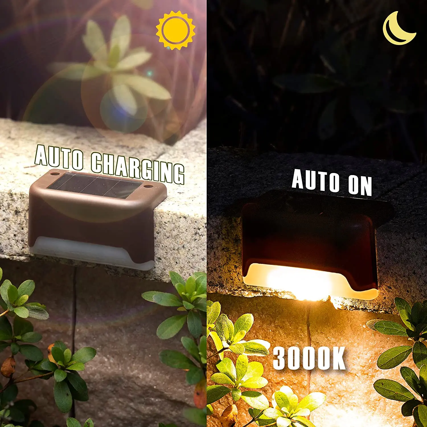 1PC LED Solar Stair Light Waterproof Outdoor Garden Passage Courtyard Terrace Guardrail Step Light Landscape