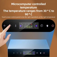 Déshydrateur alimentaire intelligent 12 plateaux avec minuterie 24H et éclairage, 220V, pour fruits, légumes, viandes et autres aliments 3