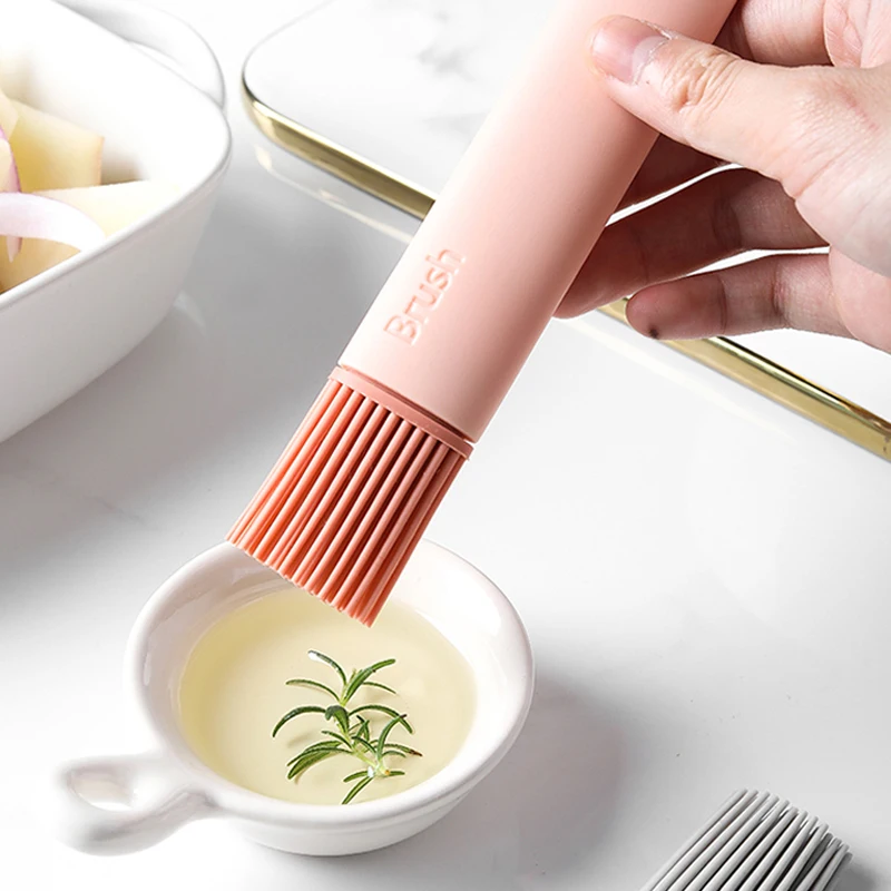 1Pc Silicone Oil Brush Kitchen Pastry Brush BBQ Oil Sauce Basting Brush Silicone Food Brush for