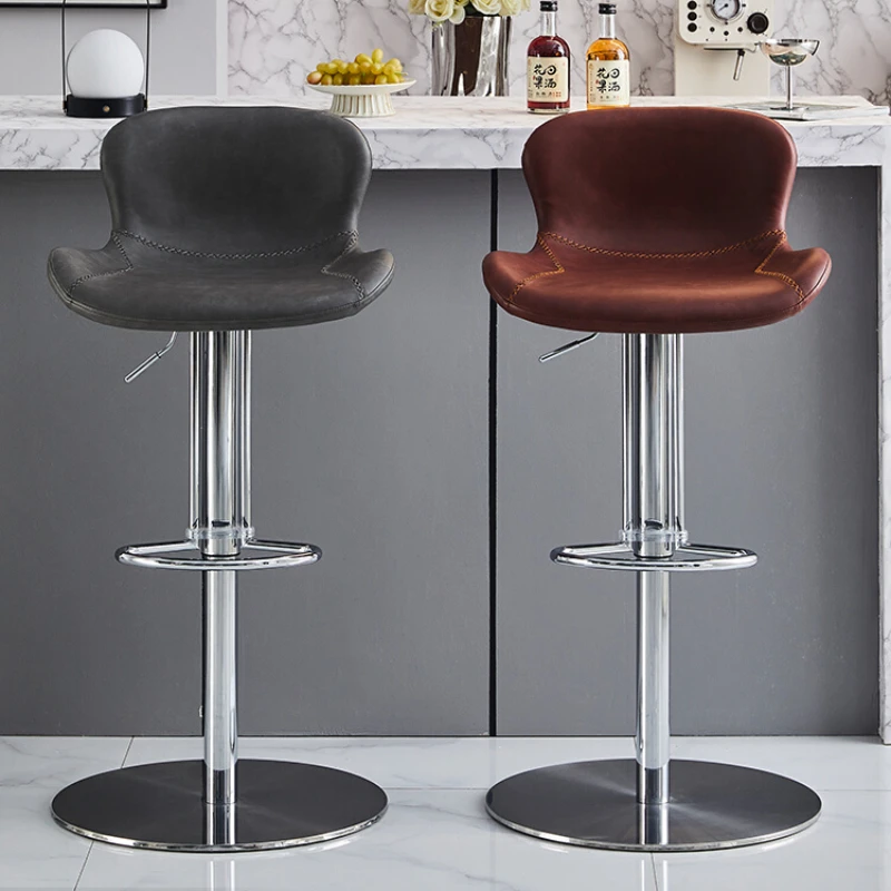 

Kitchen Cafe Bar Chair Saccent Living Room Modern Stainless Steel Bar Chairs Design Island Cadeiras De Jantar Furniture CC50BY