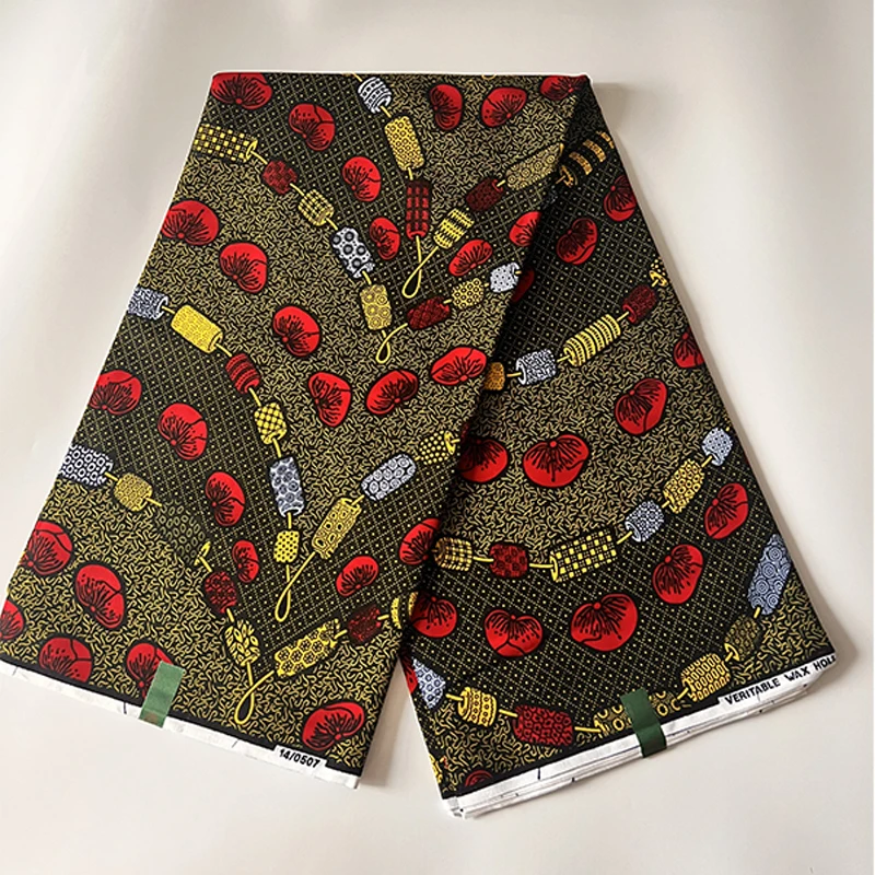 cotton Wax Fabric Holland Wax Ankara African Calico cotton true Nigerian style true original Ankara fabric