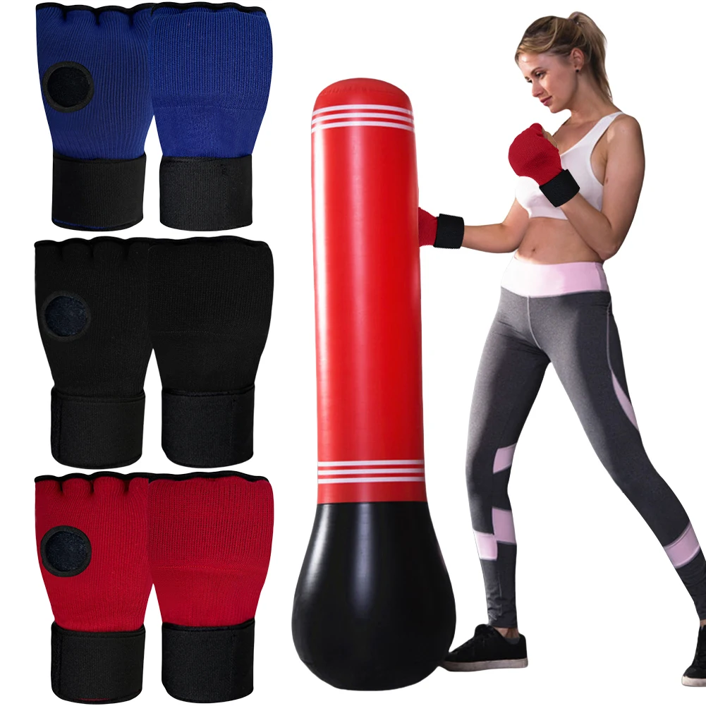 Gel Boxing Gloves Half Finger Boxing Gloves Fist Hand Protection Training Accessories
