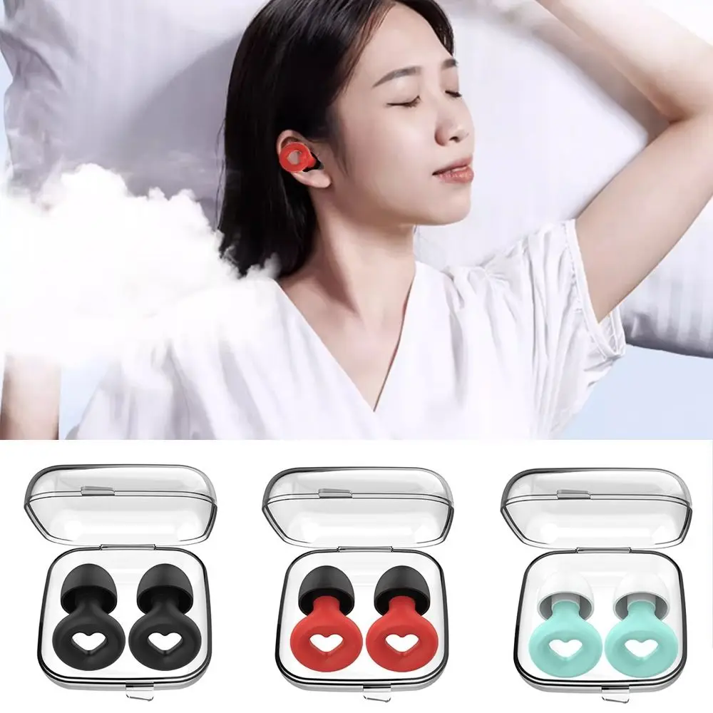 

Anti-noise Sleep Soundproof Earplugs Deep Sleeping Noise Reduction Supplies Noise Canceling Ear Plugs Silicone Reusable