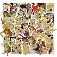 NEW!10/50PCS Funny Dog Meme Stickers Decals Kids Toys Laptop Phone Motorcycle Luggage Car Fridge Guitar Bike Waterproof Sticker 1