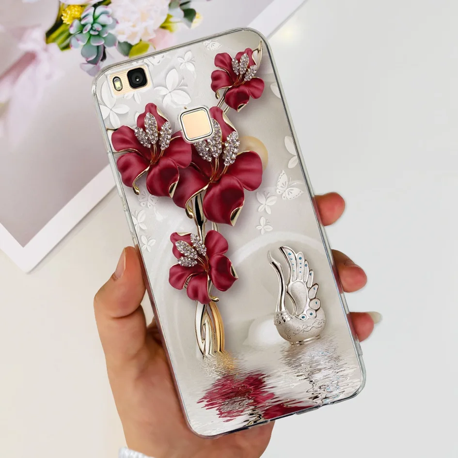 Transparent Soft Silicone Flower Design Case