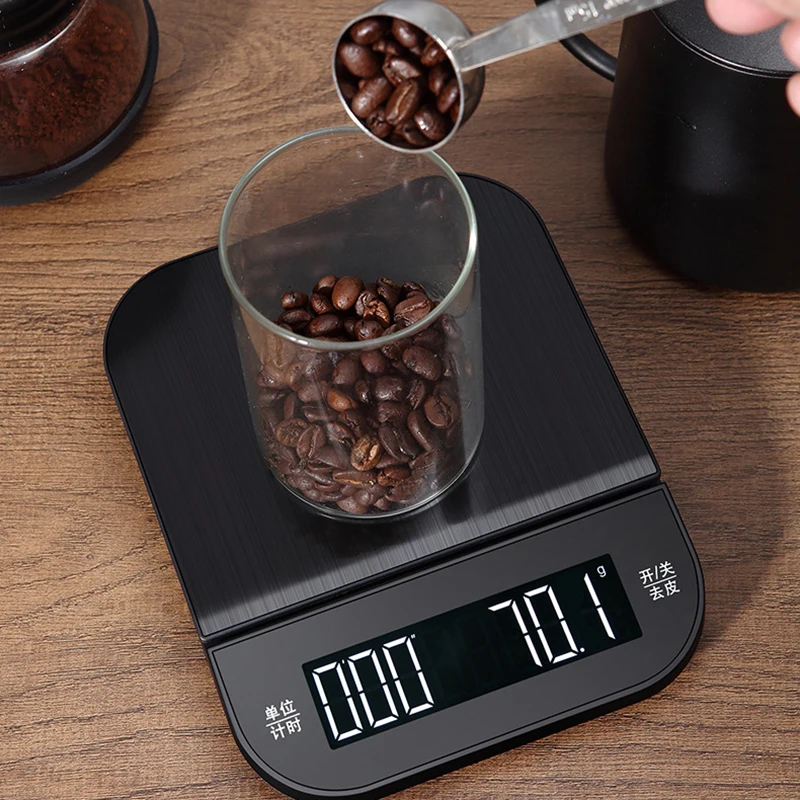 TIMEMORE 2022 New Version Digital Espresso Coffee Scales Kitchen Scales  with Auto Timing, 2000 Grams, Black