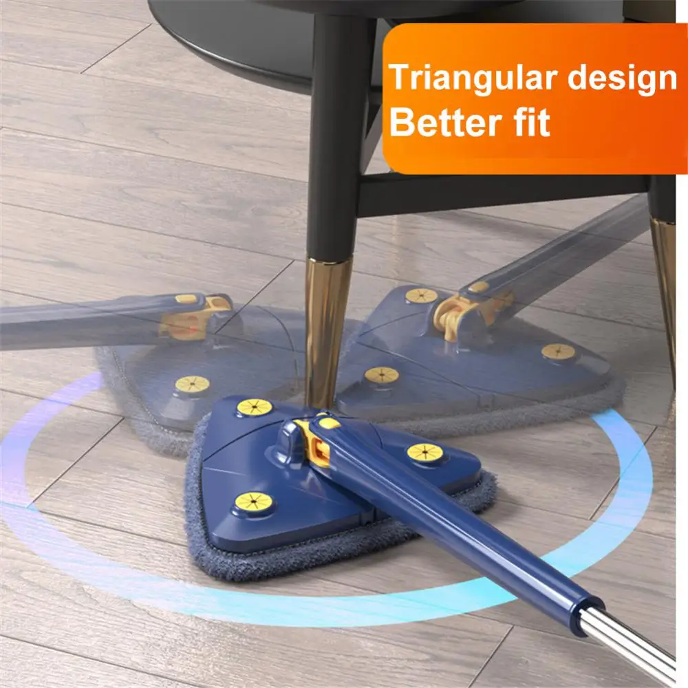 Telescopic Mop 360 Rotatable Adjustment Clean Bathtub Tile Floor