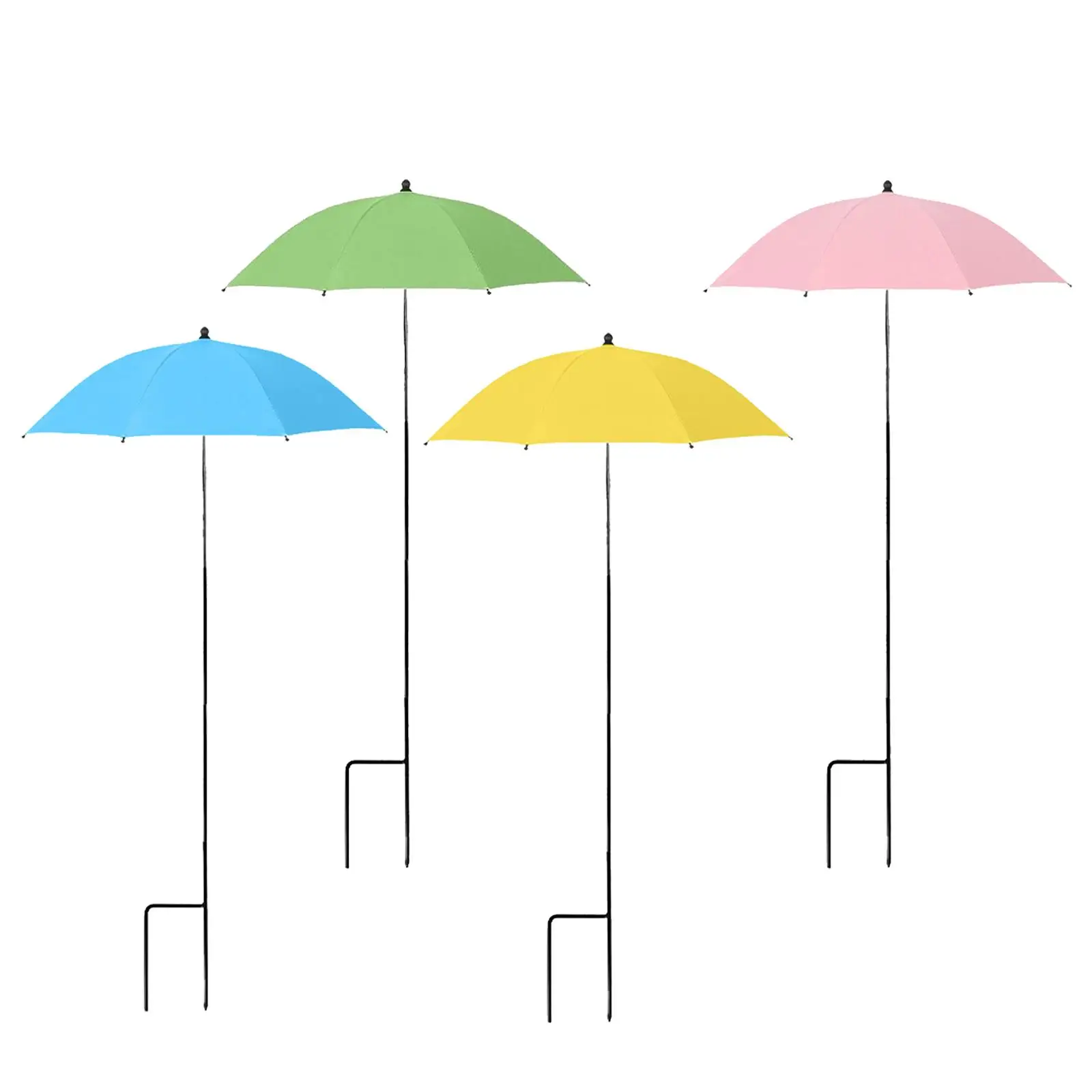 Outdoor Plant Umbrella Weather Resistant Stable Outdoor Decor Multipurpose 23.6 inch for Garden Beds Garden Umbrella Shade