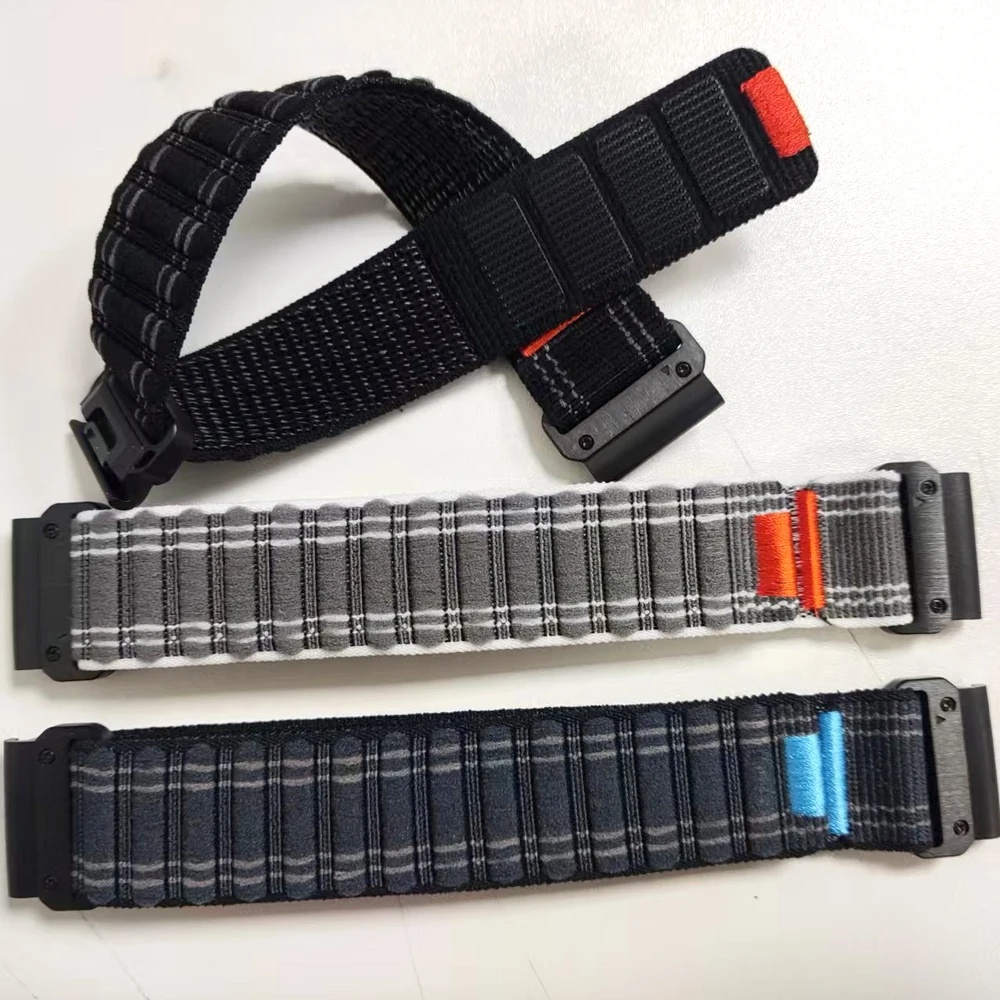 Versatile QuickFit Nylon Sports Bracelet, 22mm-26mm Strap