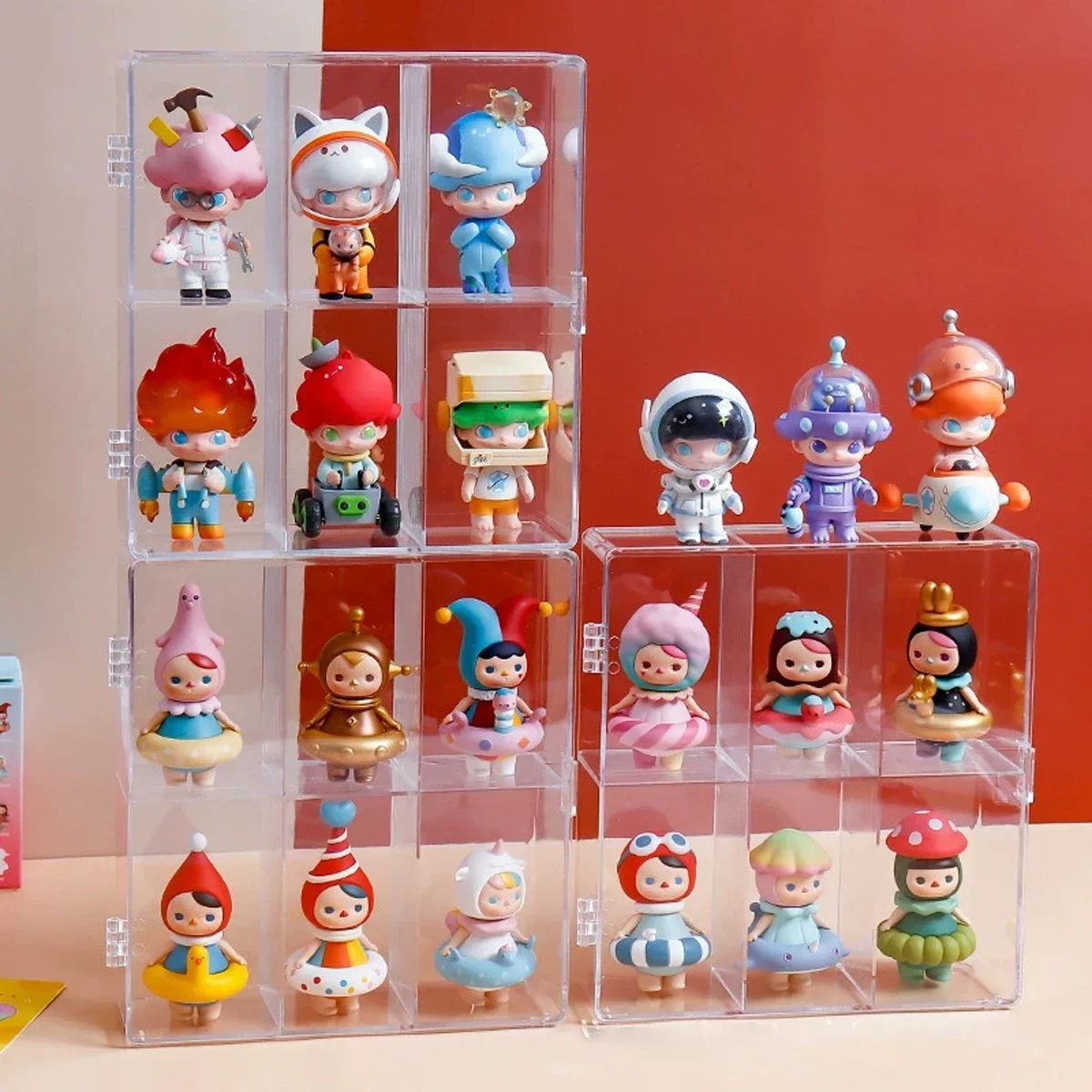 1pc-Ransparent Acrylic Doll Storage Box