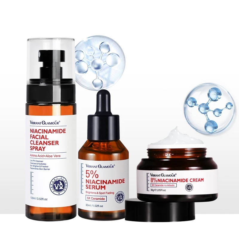 VIBRANT GLAMOUR Niacinamide Facial Cleanser Essence Face Cream Cleaning Moisturizing Skin Care