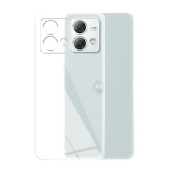 Crystal Clear Soft TPU Silicone Protective Bumper Case for Moto G73 (Clear)