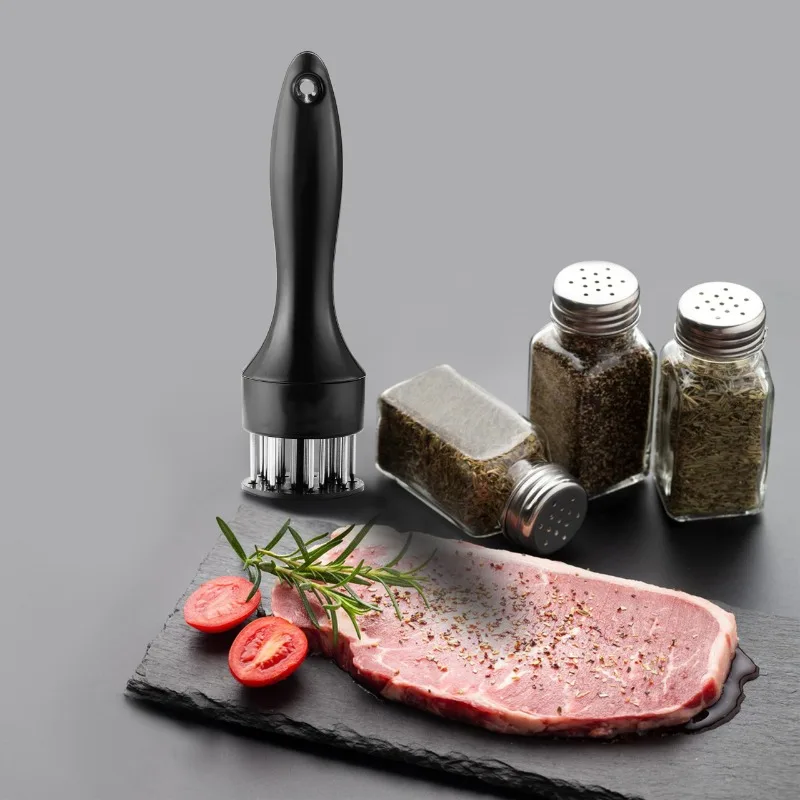 New Meat Tenderizer Tool with Ultra Sharp Stainless Steel Needle Blades Meat Tenderizer Tool Profession Kitchen Gadgets Jacquard
