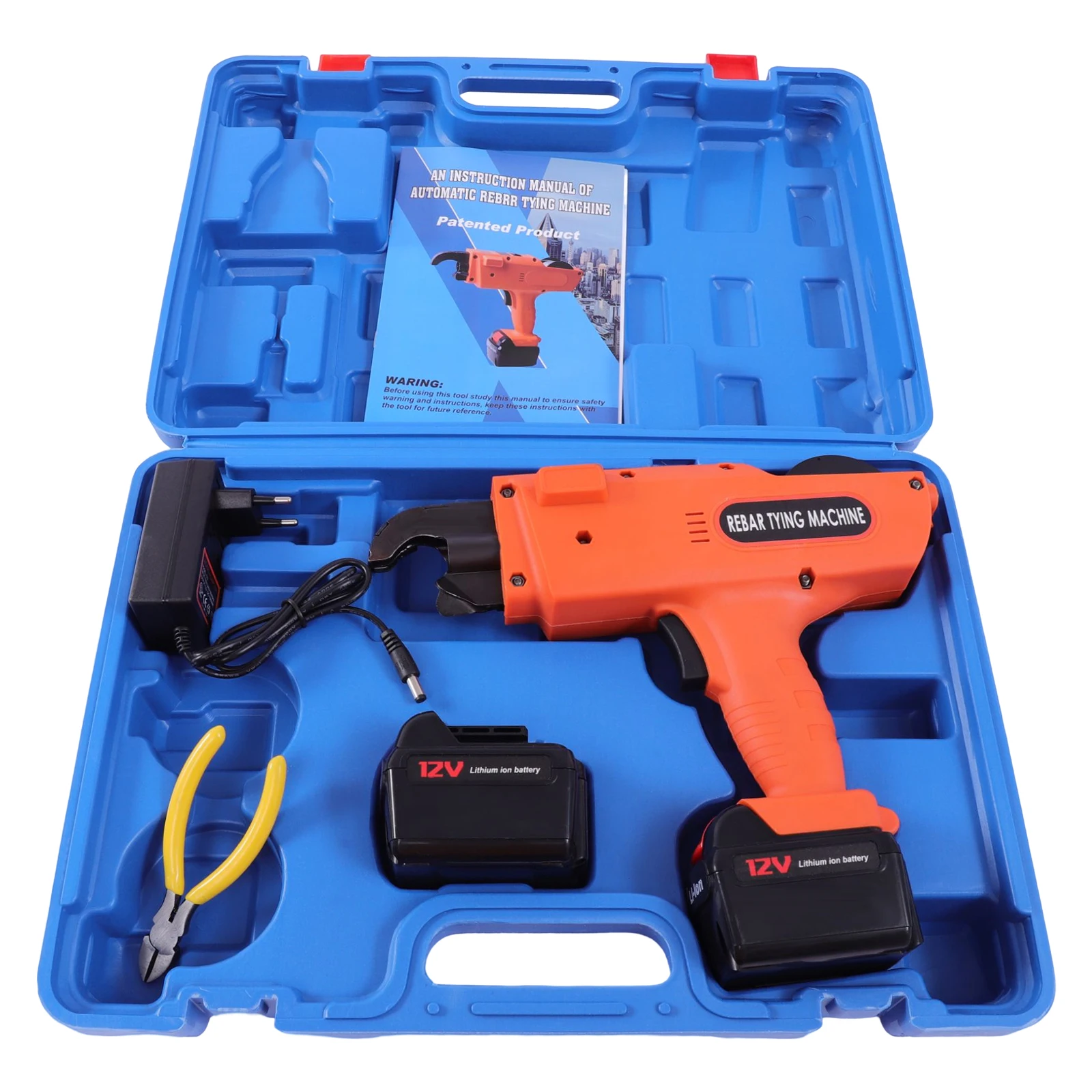 6-25mm Automatische Handheld Rebar Bindemaschine 2*12v Lithium-Ionen Batterie Rebar Bindemaschine 13200mah für Bau Bauernhof Garde