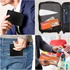 Minimalist  Men Wallet with Zipper Coin Pocket RFID Credit Card Holder 5