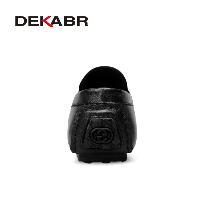 DEKABR Summer Loafers Men Luxury Brand Moccasins Shoes Men Leather Loafers Shoes Slip on Non-Slip Working Office Loafers for Men 3